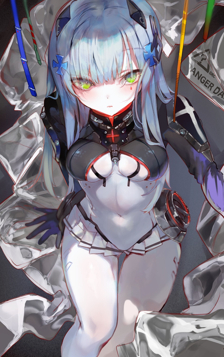 1-gou_(111touban), bodysuit, girls_frontline, hk416_(girls_frontline)