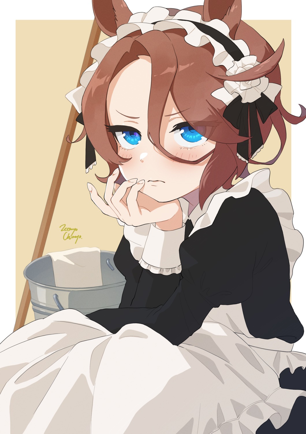 animal_ears, maid, narita_taishin_(umamusume), uma_musume_pretty_derby, zetsuyo_chimayo