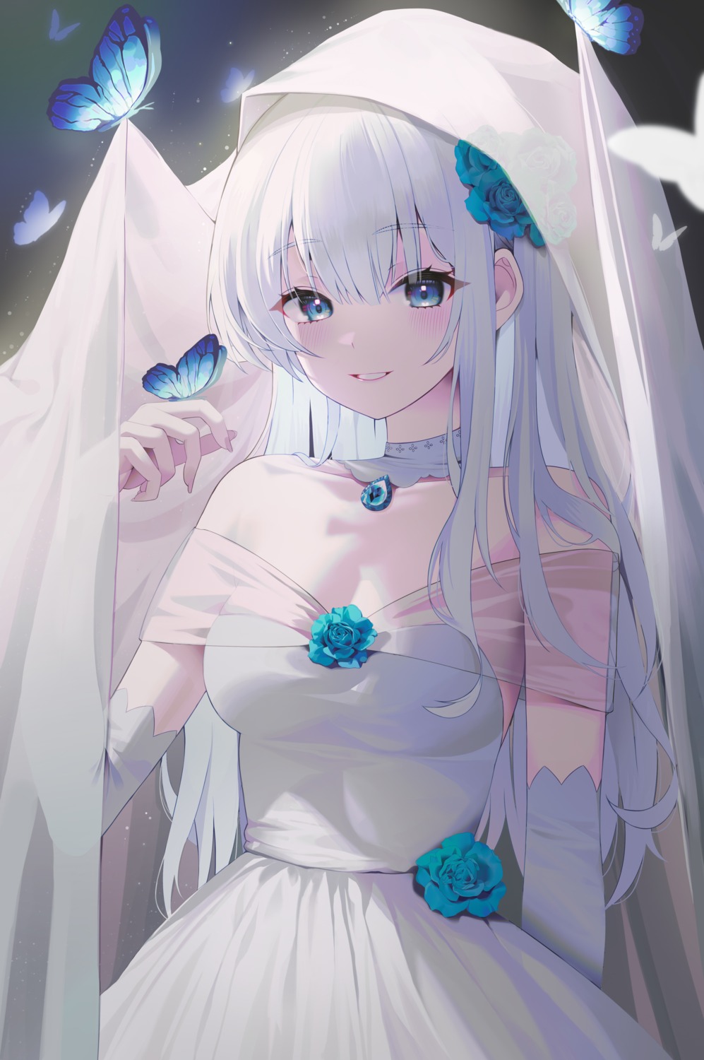 doongdang, dress, no_bra, see_through