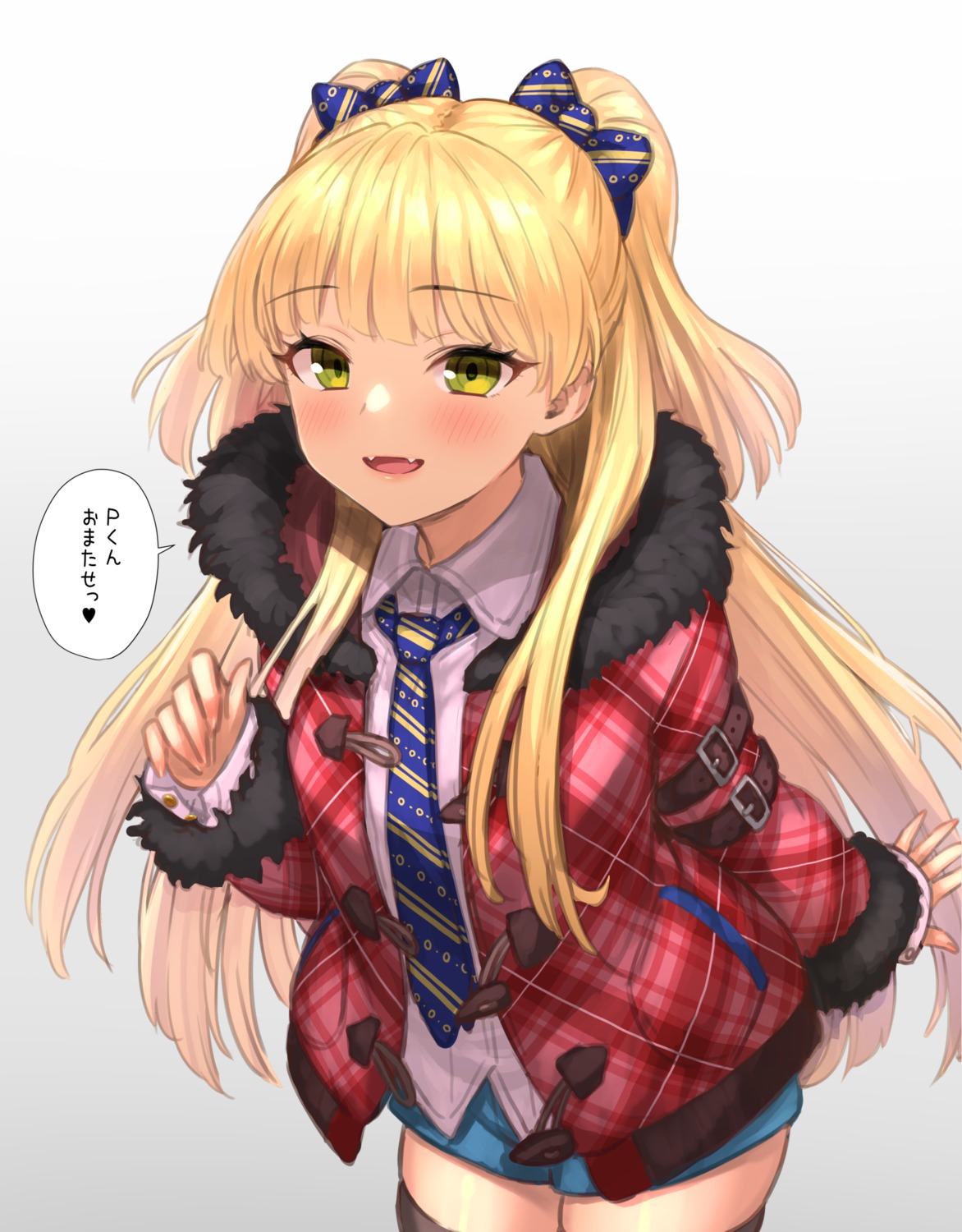 jougasaki_rika, the_idolm@ster, the_idolm@ster_cinderella_girls, thighhighs, yapo_(croquis_side)