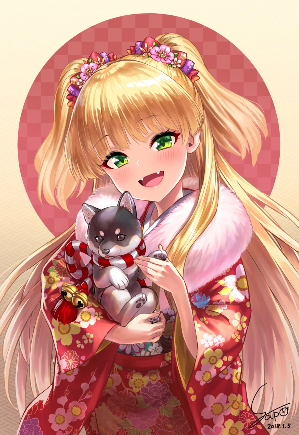 jougasaki_rika, kimono, the_idolm@ster, the_idolm@ster_cinderella_girls, yapo_(croquis_side)