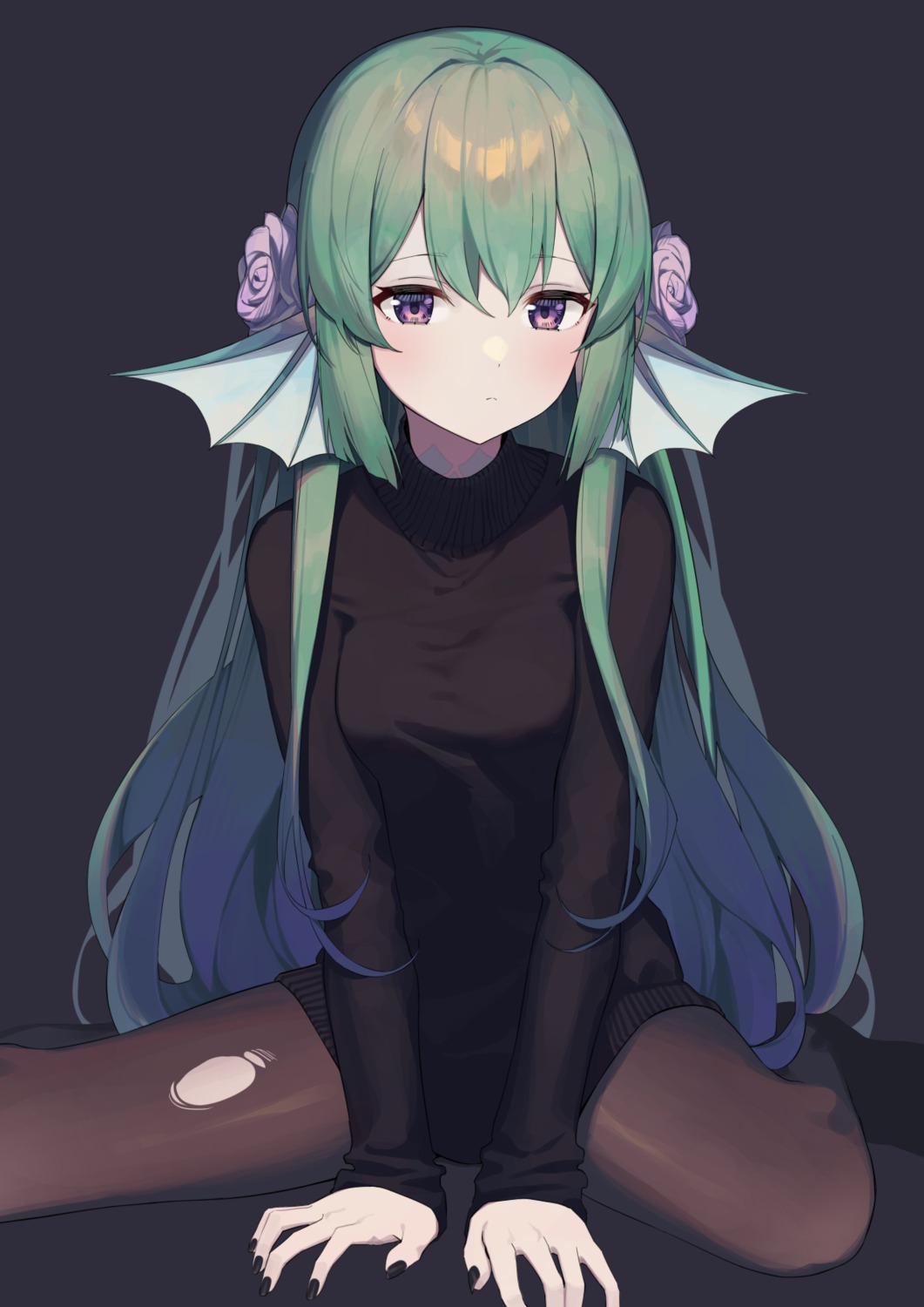 dress, nijisanji, nijisanji_en, pantyhose, ryuuguu_finana, sweater, syhan