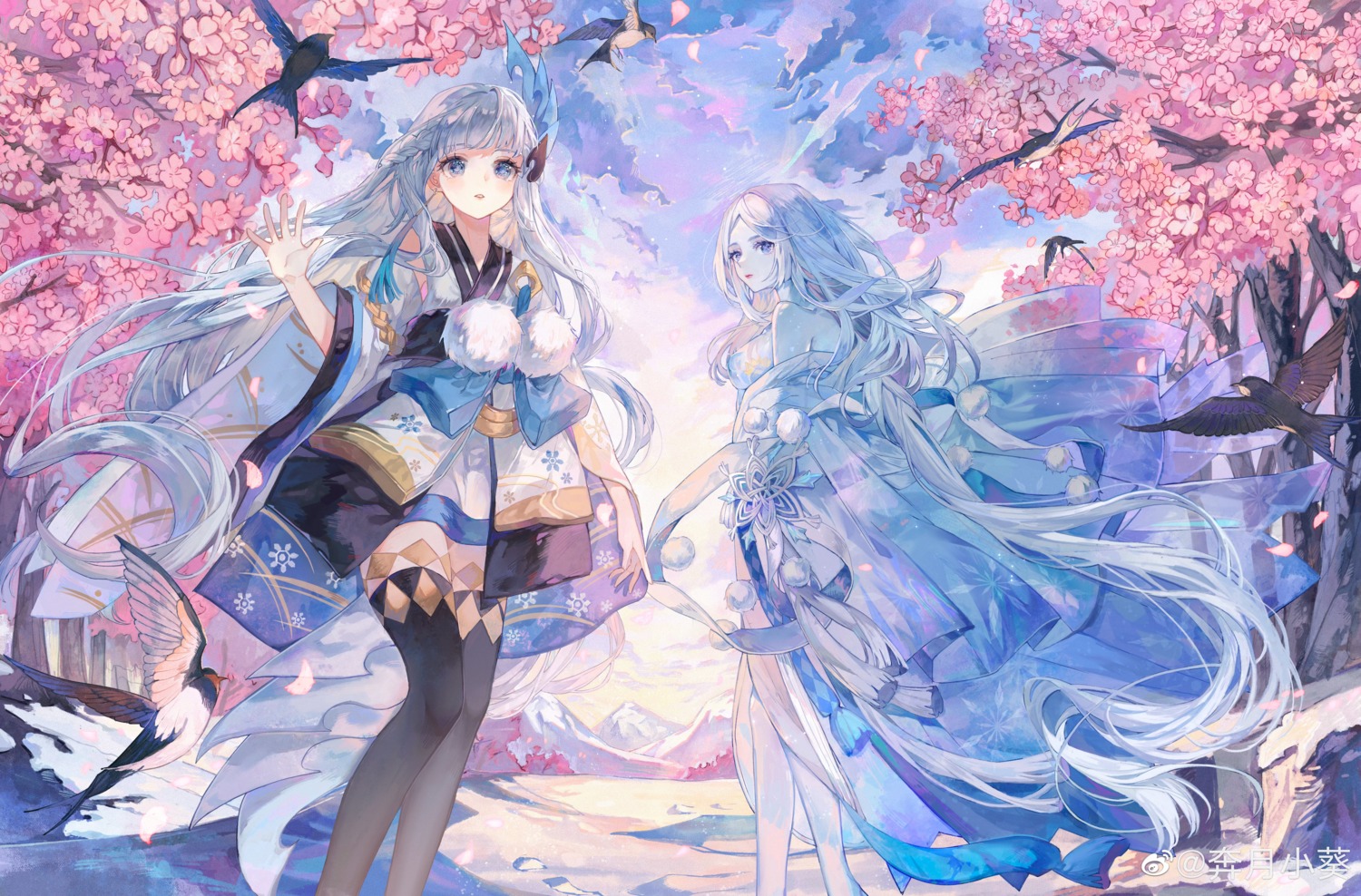 asian_clothes, benyue_xiao_kui, thighhighs