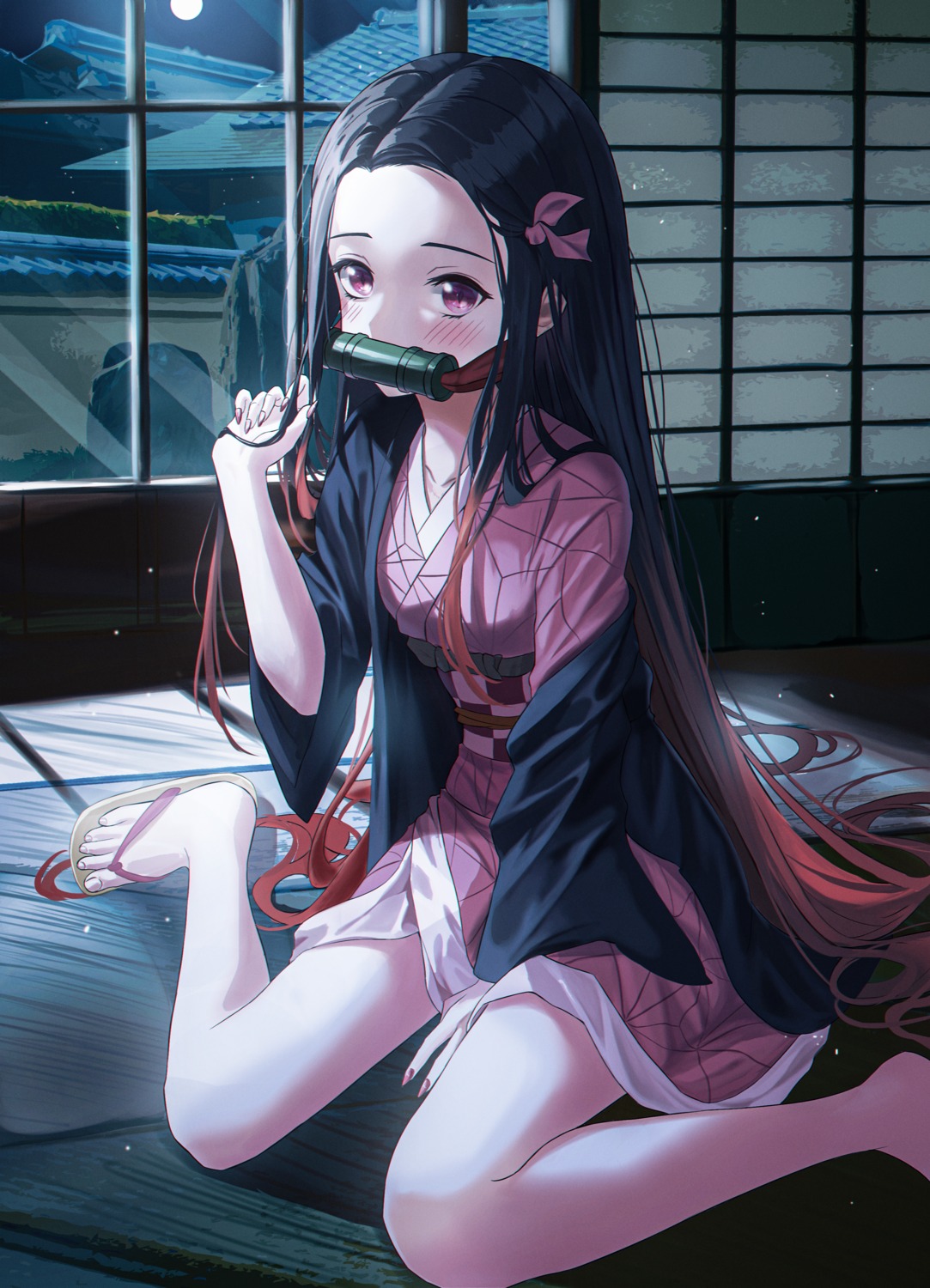 japanese_clothes, kamado_nezuko, kimetsu_no_yaiba, matsogum