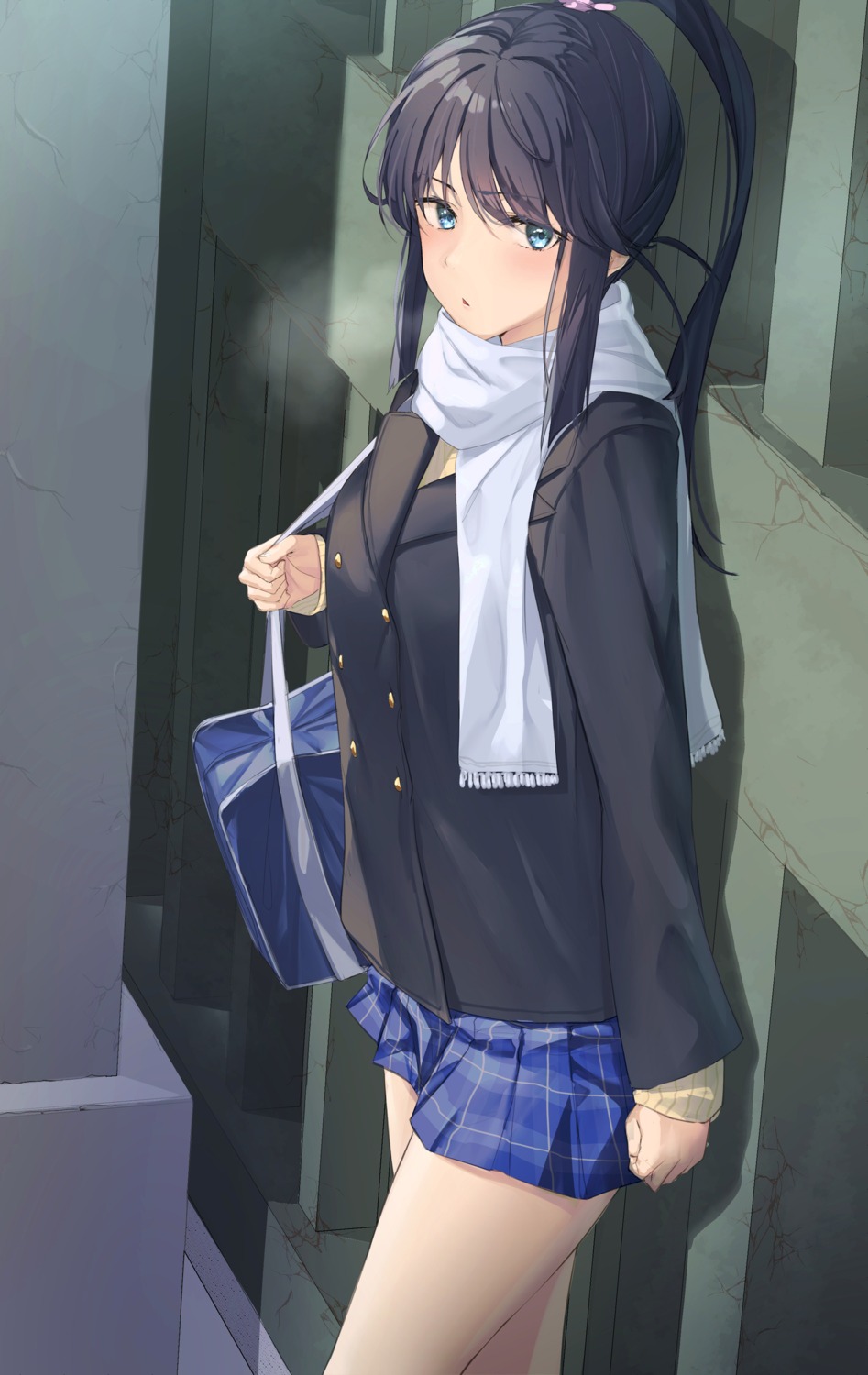 pallad, seifuku, sugiura_koharu, sweater, white_album, white_album_2