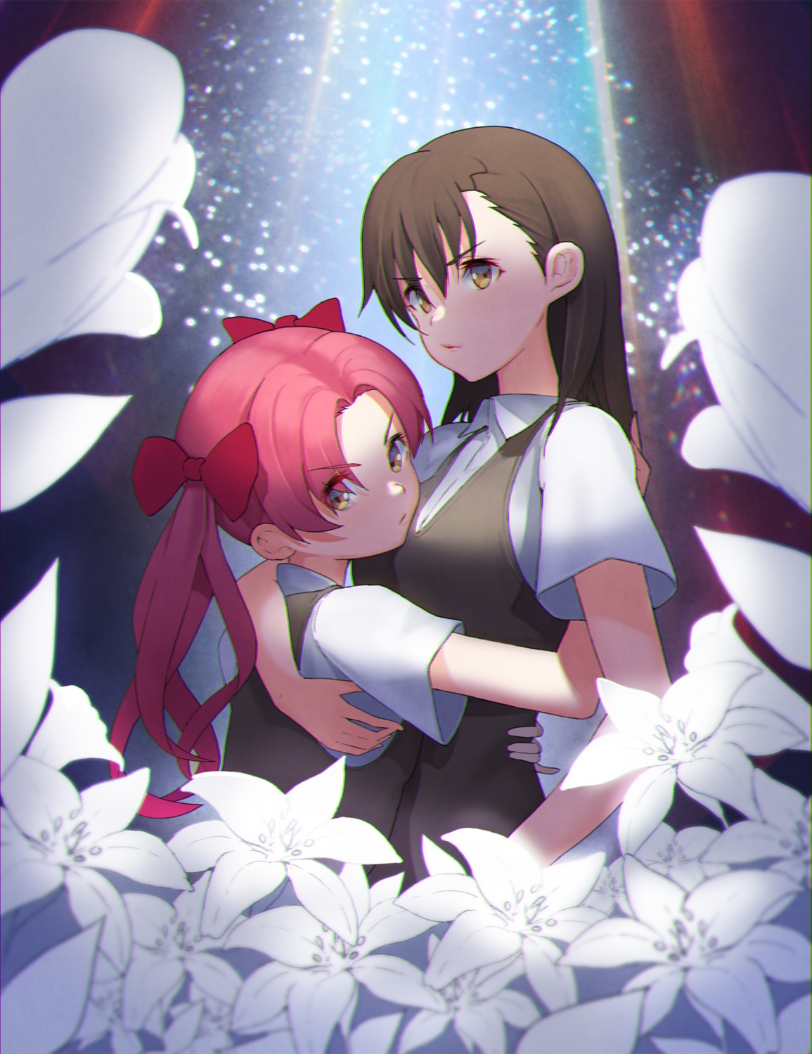 migu_(iws2525), misaka_mikoto, seifuku, shirai_kuroko, sweater, toaru_kagaku_no_railgun, toaru_majutsu_no_index