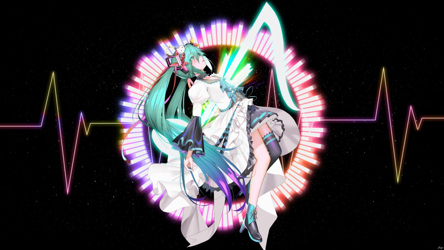 hatsune_miku, heels, migu_(iws2525), vocaloid