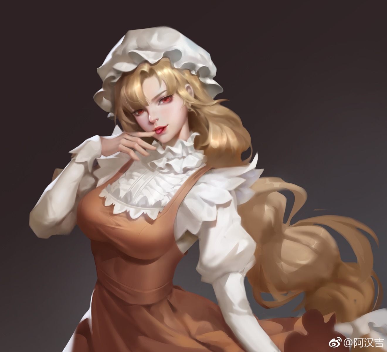 dress, hanji_zheng, maid, watermark