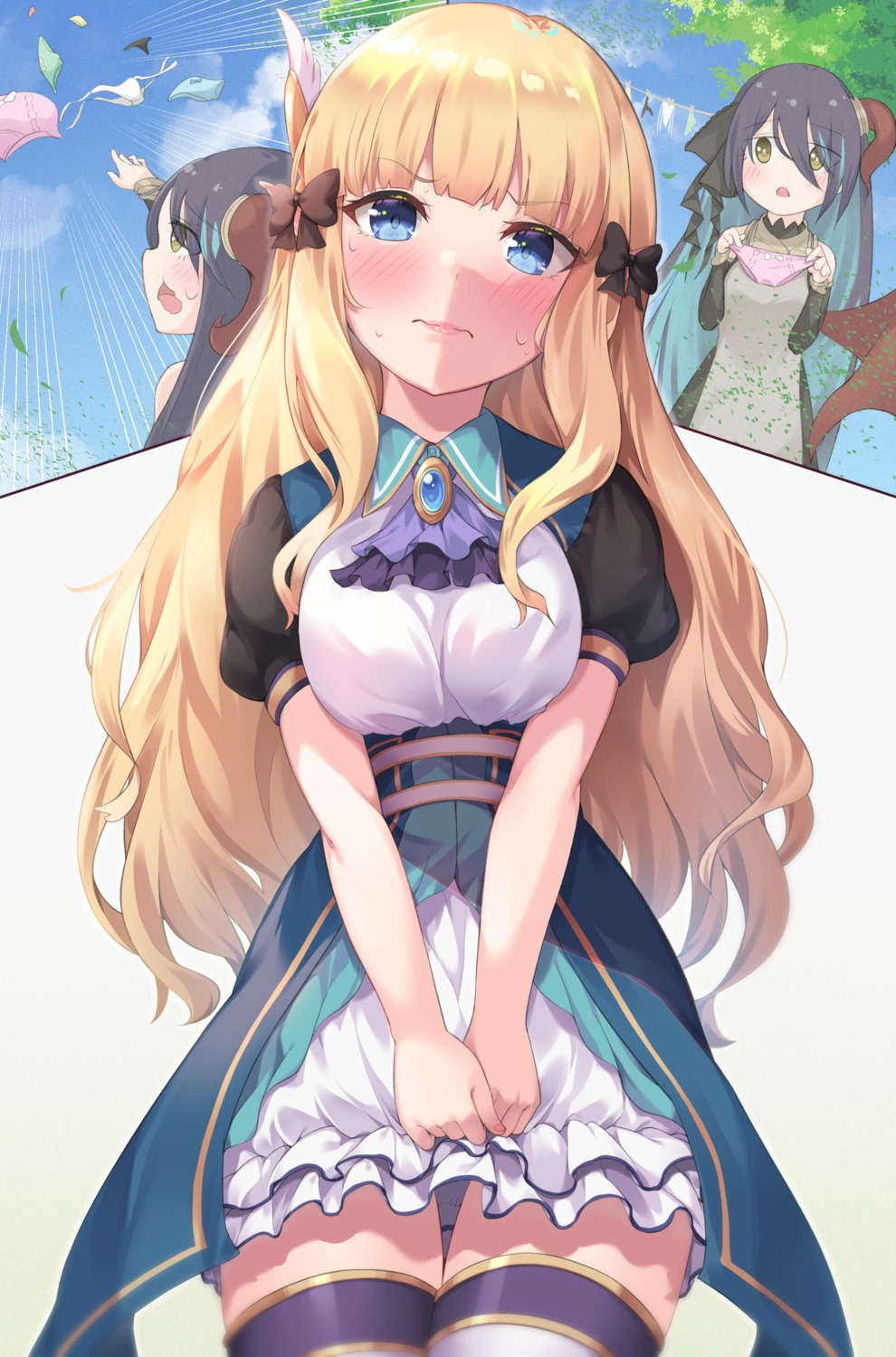 bushinofuji, princess_connect!, princess_connect!_re:dive, ranpha_(princess_connect), sasaki_saren, thighhighs
