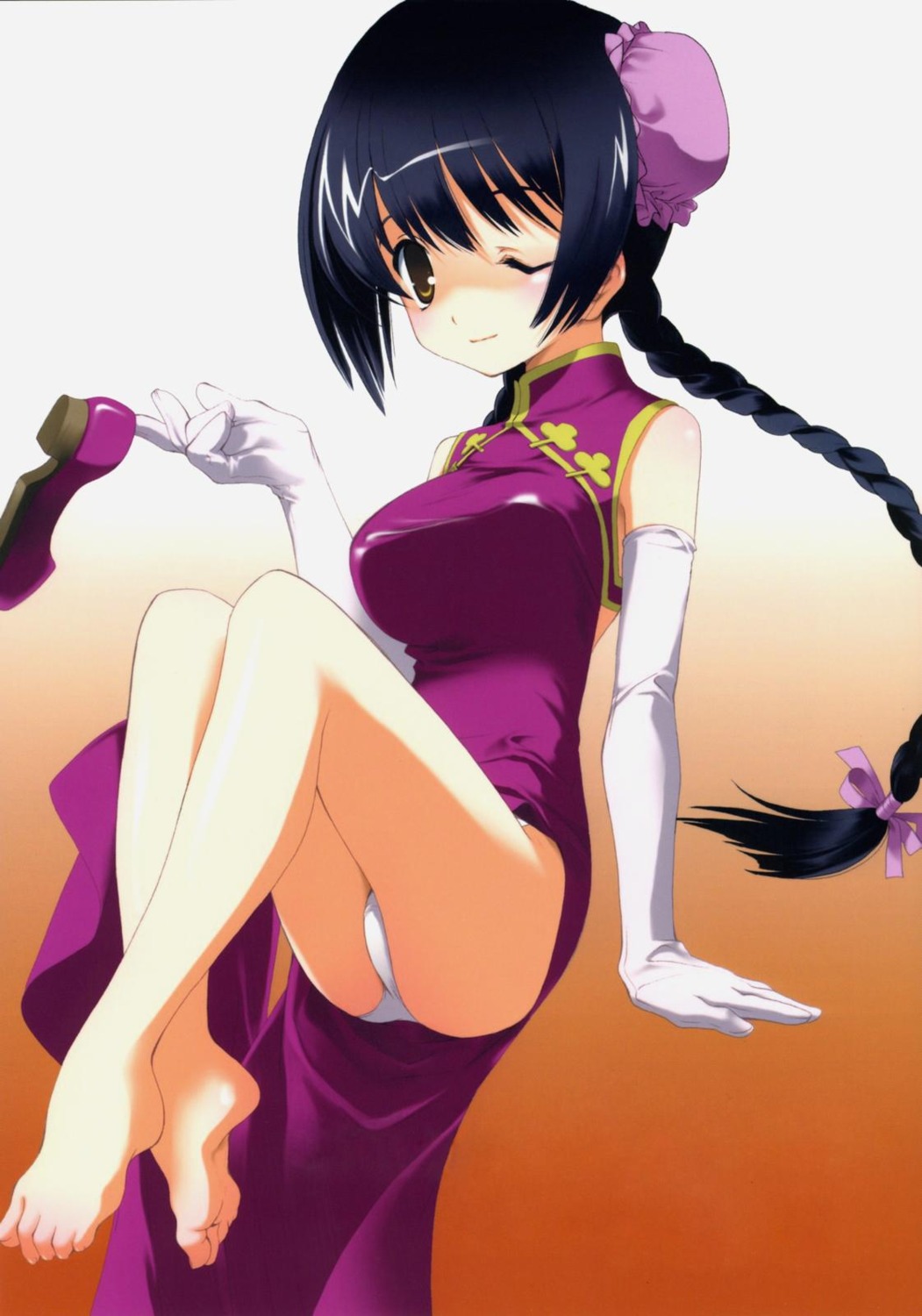 chinadress, gundam, gundam_00, miyashita_miki, pantsu, wang_liu_mei