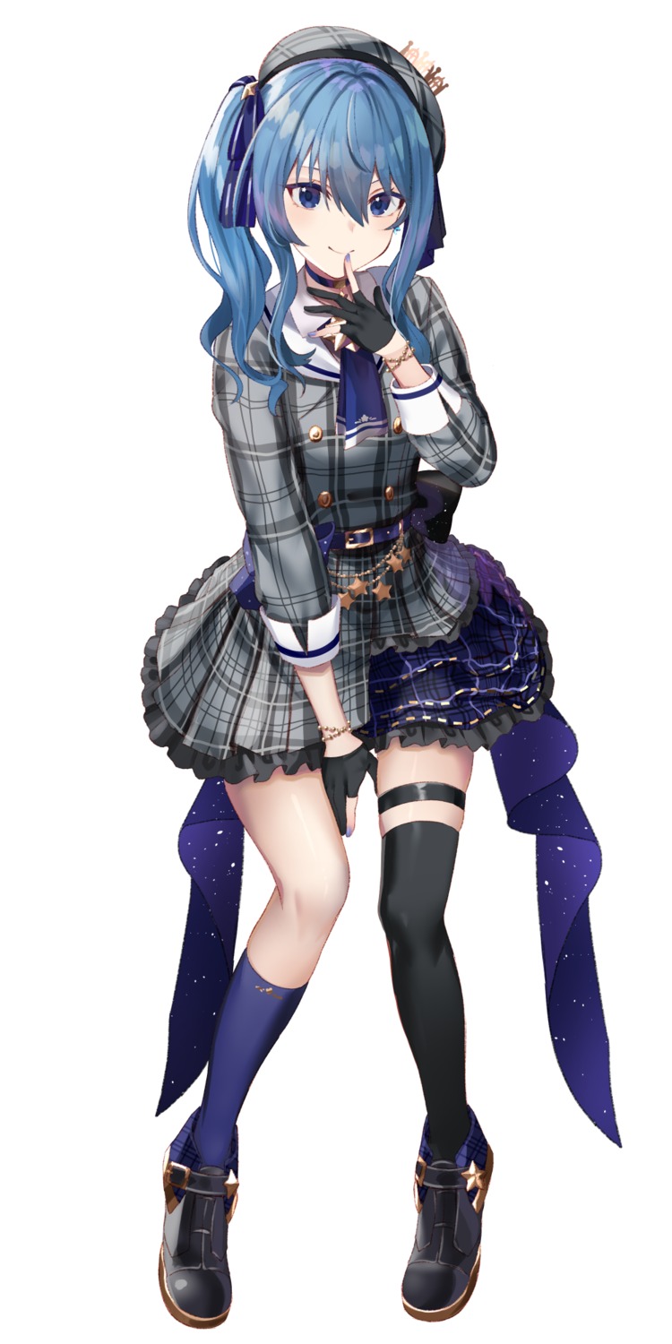 gakuon_(gakuto), garter, hololive, hoshimachi_suisei, thighhighs