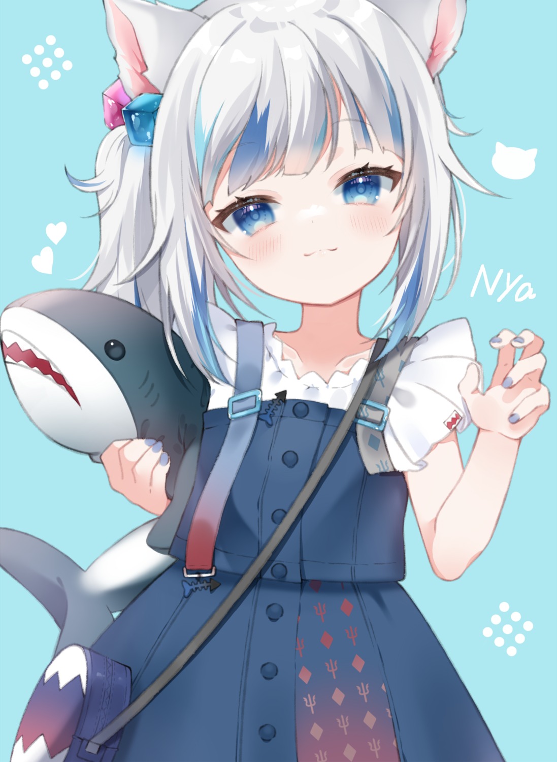 animal_ears, gawr_gura, hololive, hololive_english, nekomimi, yuni_(irohasuiroiro)