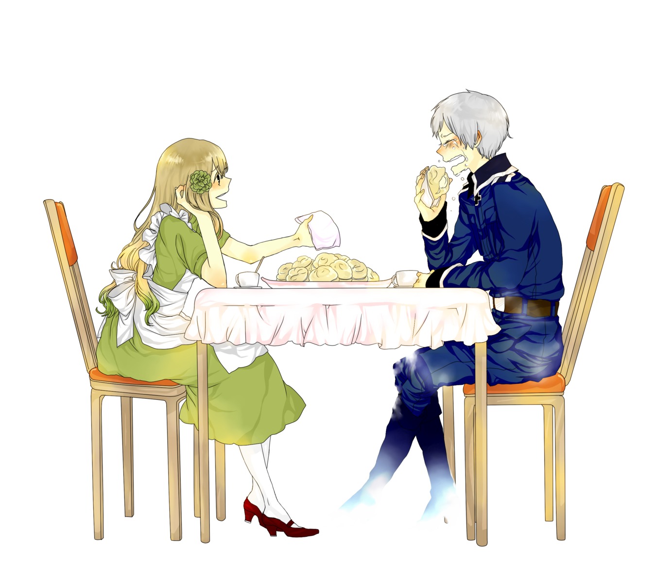 dress, hetalia_axis_powers, hungary, manda_chomesuke, prussia