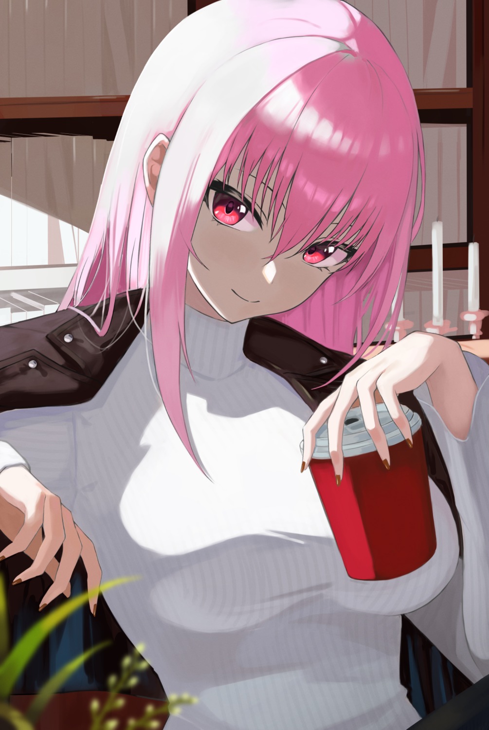 hololive, hololive_english, mori_calliope, sino_(oyasumi_hf), sweater, tagme