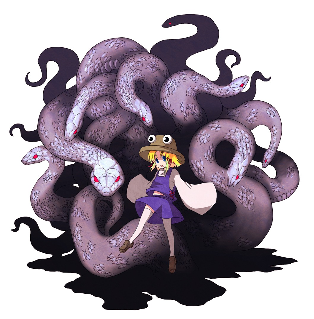 mishaguji, moriya_suwako, n_(ruff), thighhighs, touhou