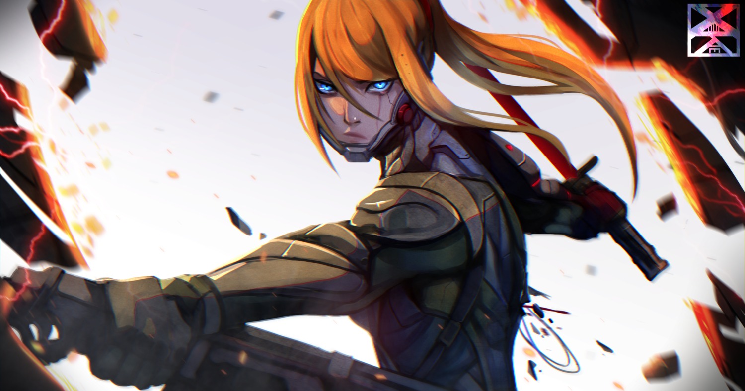 cosplay, mecha_musume, metal_gear, metal_gear_rising:_revengeance, metroid, samuel_rodrigues, samus_aran, sword, xuuikie_ashe