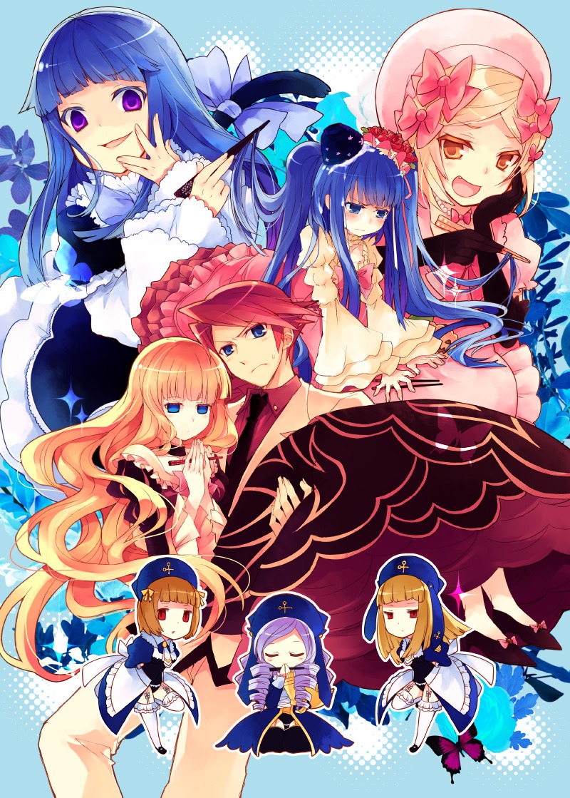 beatrice, cornelia, dlanor_a_knox, frederica_bernkastel, furudo_erika, gertrude, lambdadelta, suzushiro_kurumi
