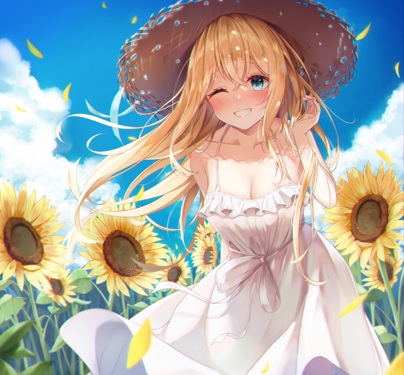 cleavage, dress, sira_(user_dswn7488), summer_dress