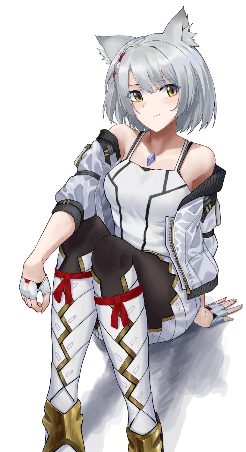 animal_ears, dierbeibanjia, mio_(xenoblade_3), nekomimi, pantyhose, tagme, xenoblade_(series)