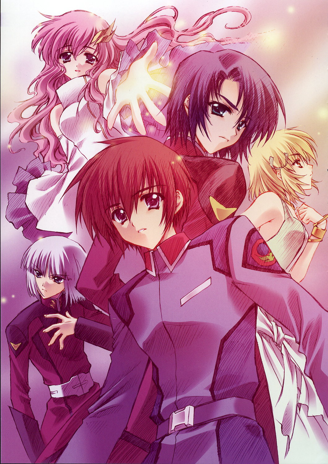 cagalli_yula_athha, carnelian, dress, gundam, gundam_seed, kira_yamato, lacus_clyne, shinn_asuka