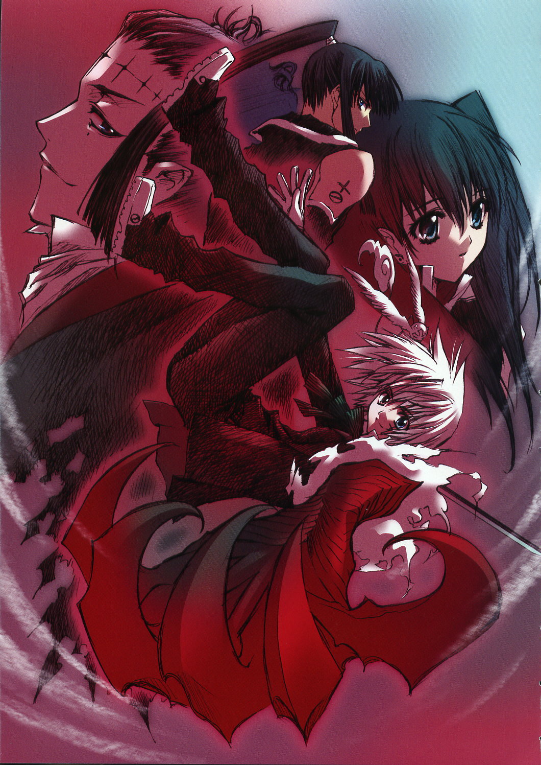allen_walker, carnelian, d.gray-man, kanda_yu, lenalee_lee, timcanpy, tyki_mikk