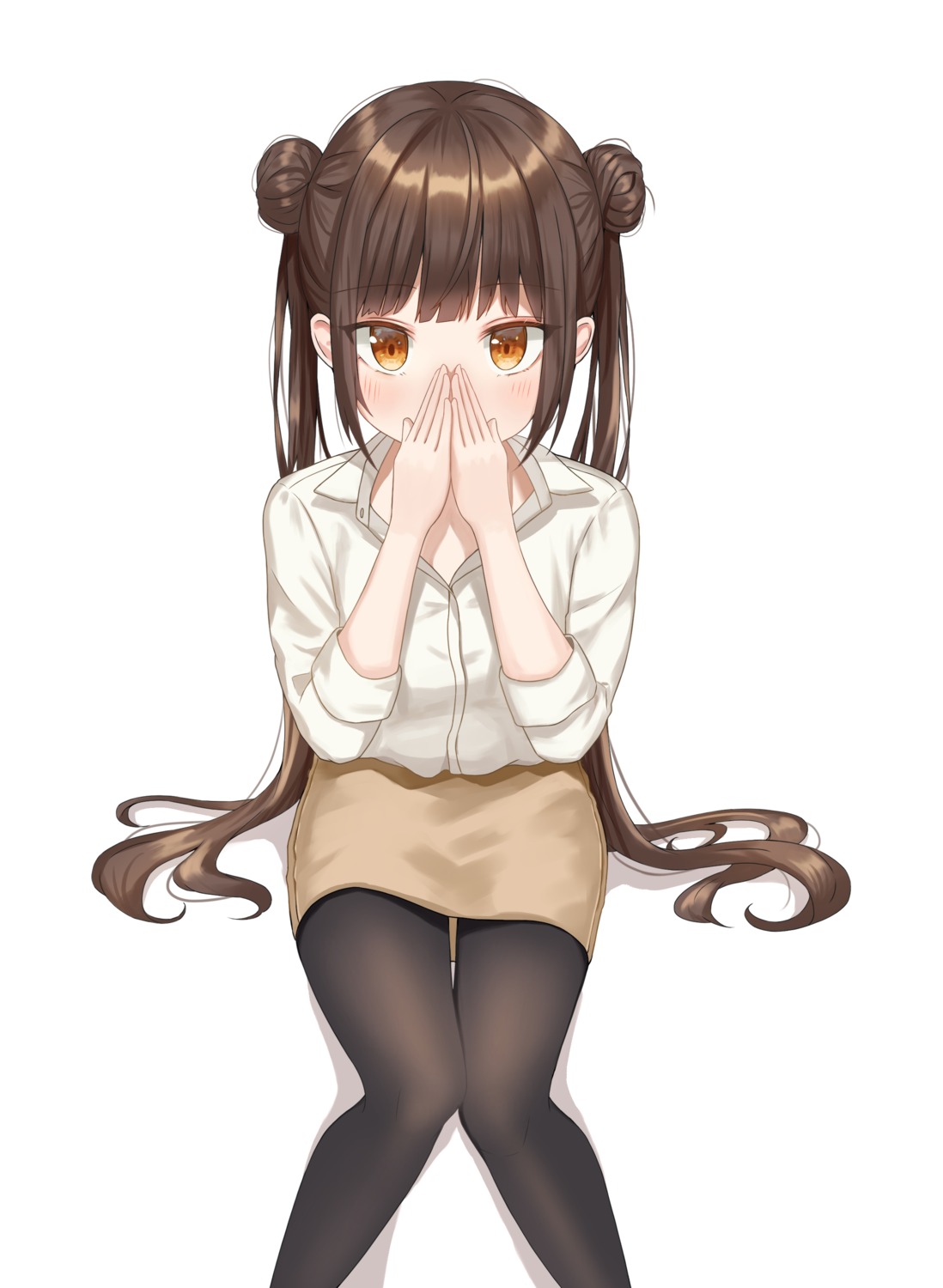 dress_shirt, pantyhose, yj