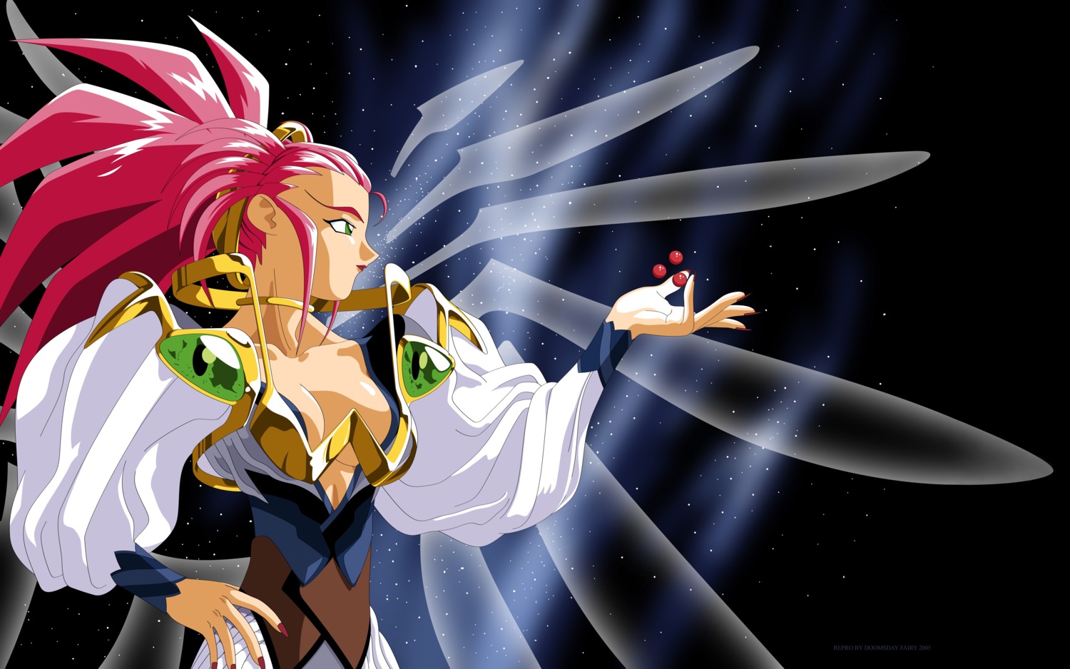 cleavage, hakubi_washu, tenchi_muyo!, watermark