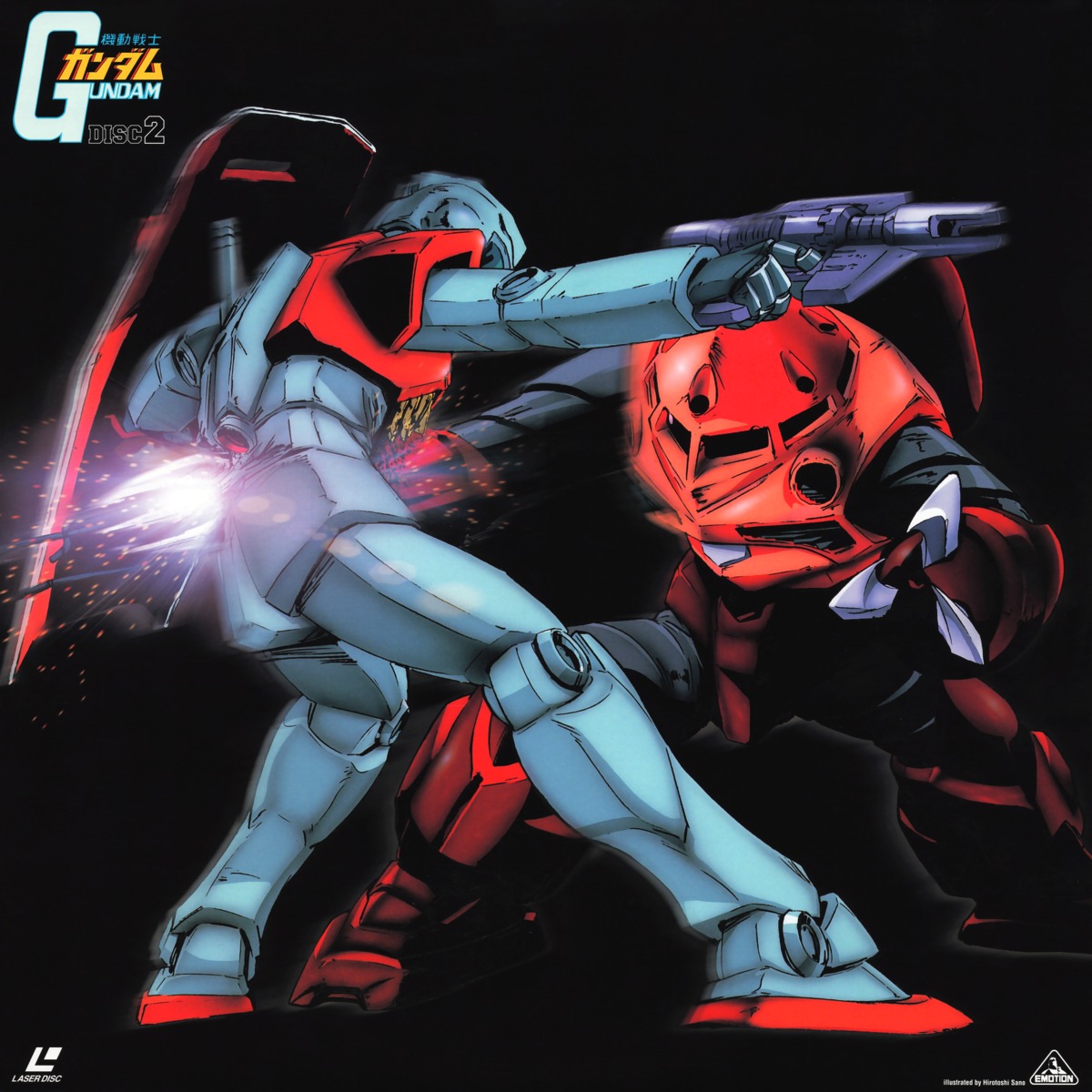 disc_cover, gm_(gundam), gundam, mecha, mobile_suit_gundam, sano_hirotoshi, z'gok