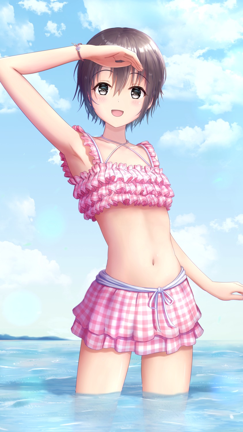 bikini, masuku_(saint_mask), otokura_yuuki, swimsuits, the_idolm@ster, the_idolm@ster_cinderella_girls, wet