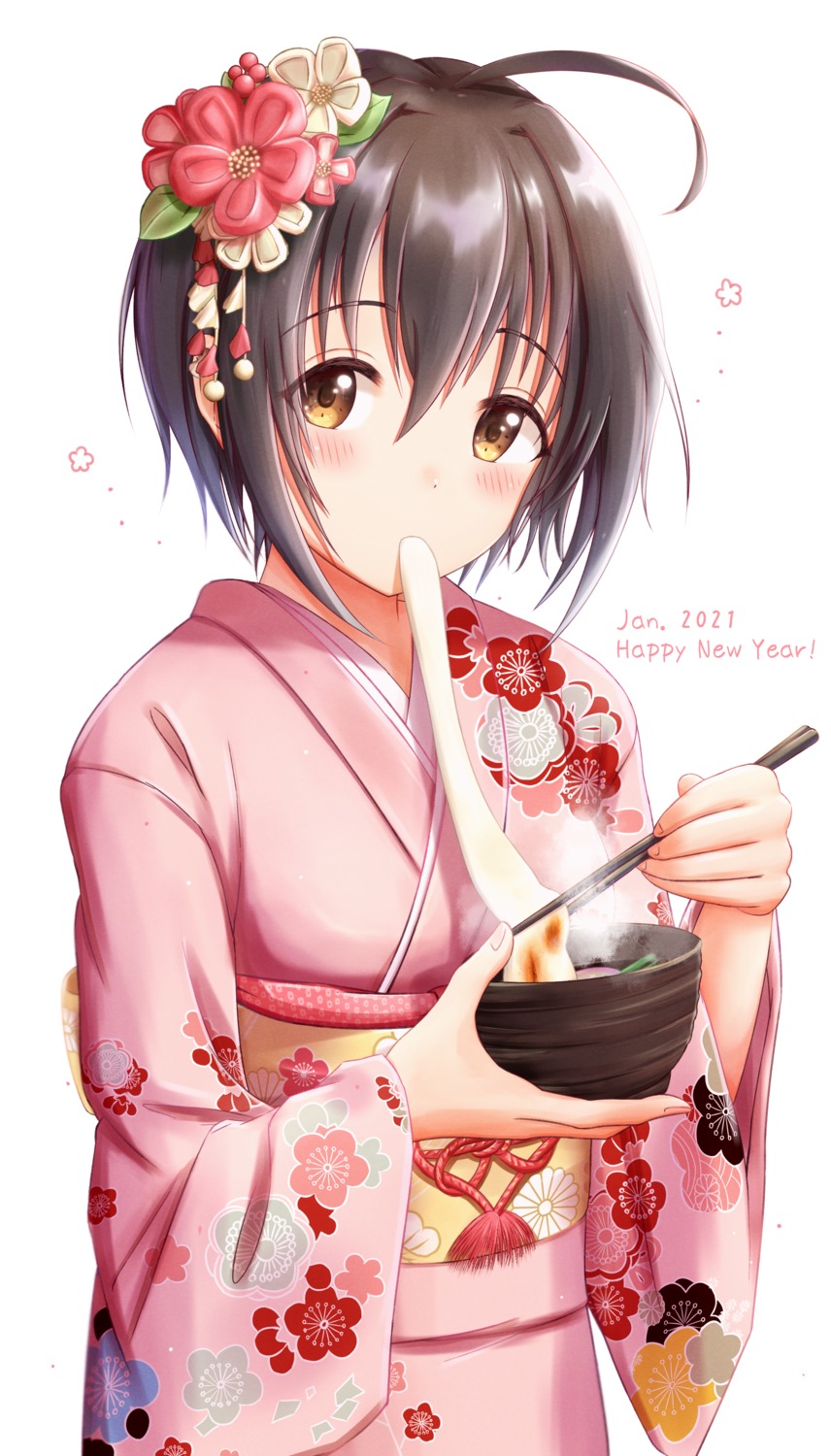 kimono, masuku_(saint_mask), nakano_miku, the_idolm@ster, the_idolm@ster_cinderella_girls