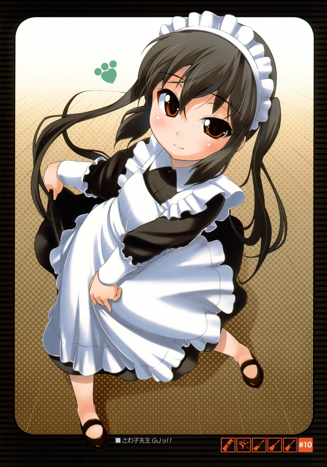 bakutendou, bakutendou_(circle), k-on!, maid, nakano_azusa