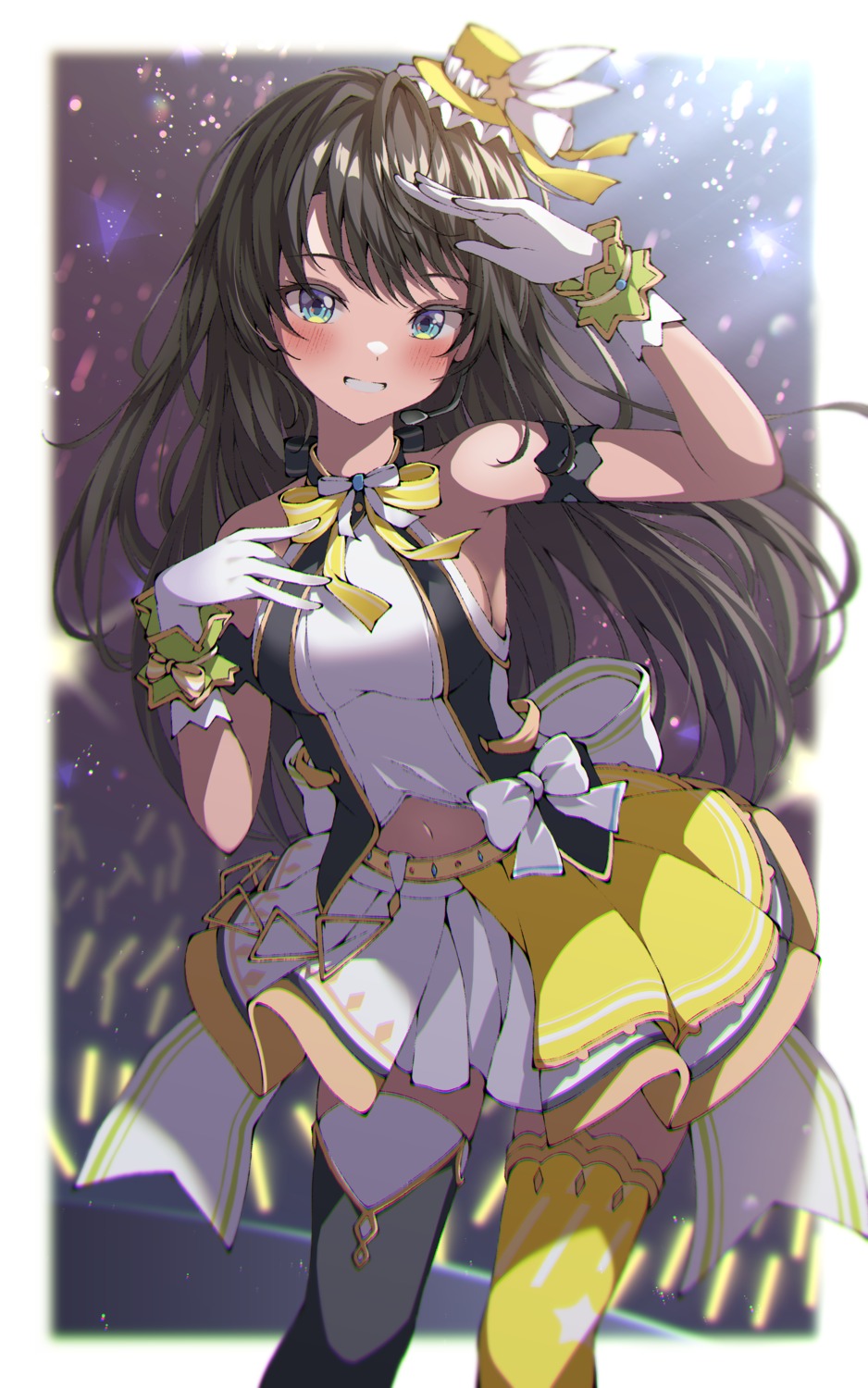 absent, hololive, oozora_subaru, thighhighs, uniform