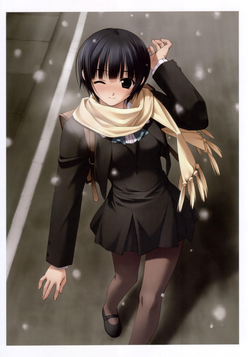 hashimoto_takashi, ichinose_mio, pantyhose, seifuku, white_breath
