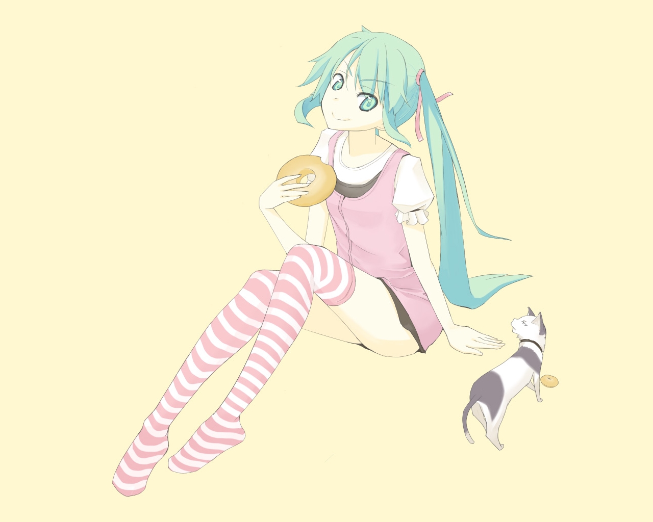 hatsune_miku, powhu, vocaloid, wallpaper