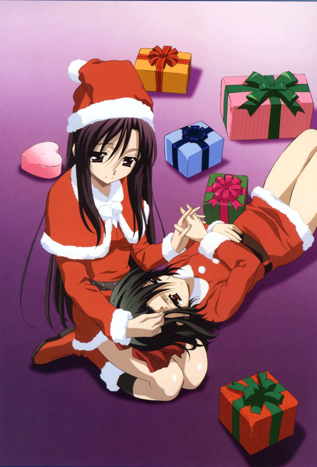 christmas, katsura_kotonoha, kiyoura_setsuna, school_days