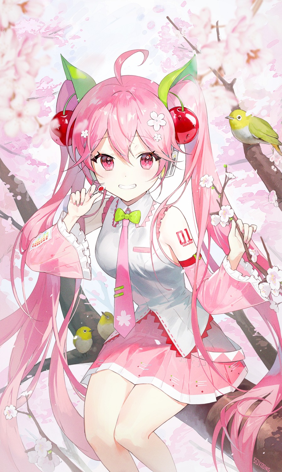 hatsune_miku, sakura_miku, soyoong_jun, tattoo, vocaloid