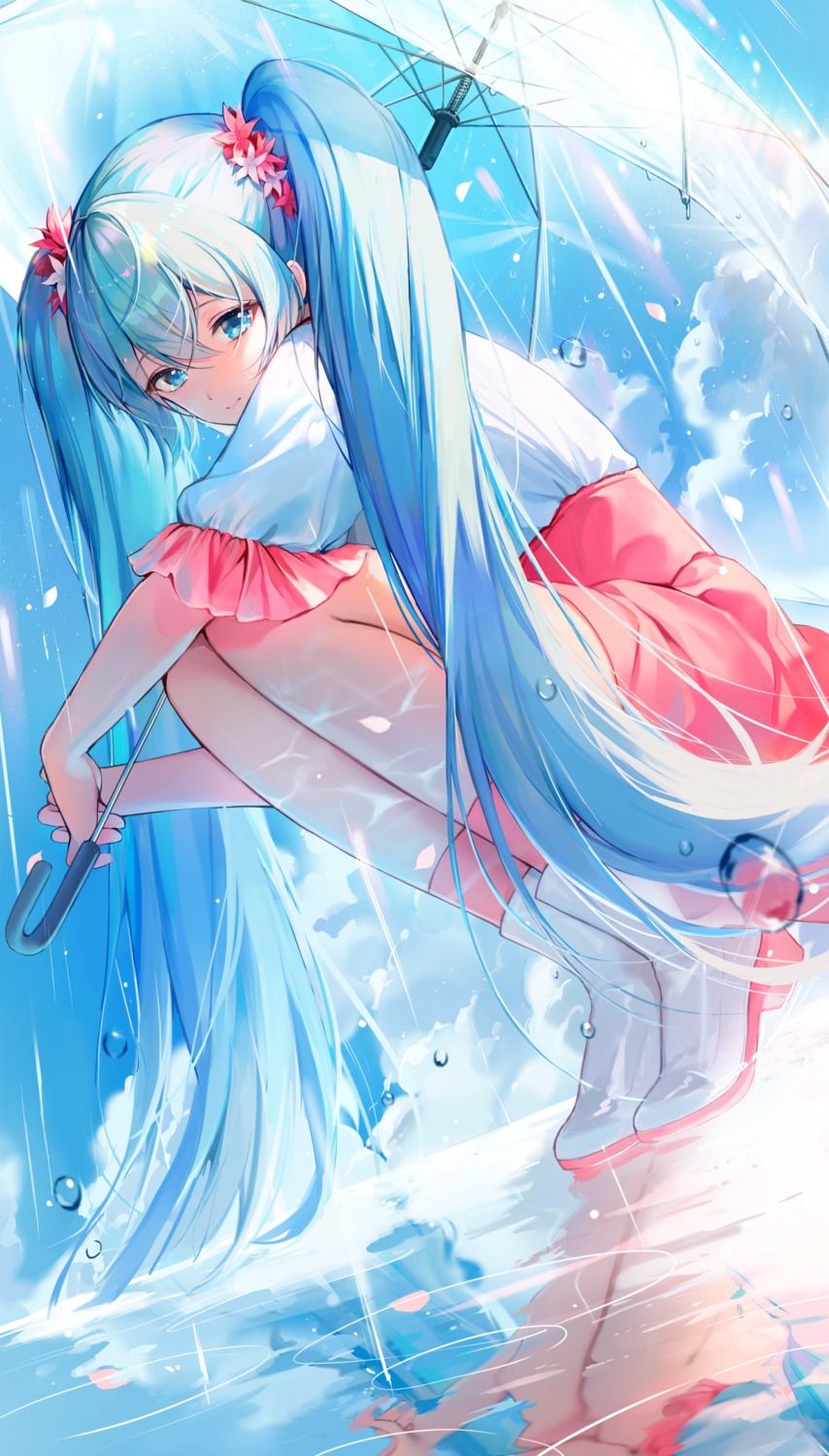 eso_(toory), hatsune_miku, umbrella, vocaloid