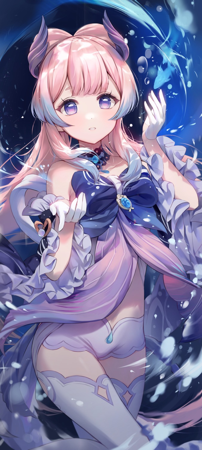 eso_(toory), genshin_impact, sangonomiya_kokomi, thighhighs