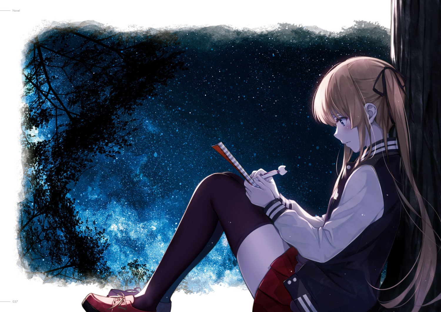 misaki_kurehito, saenai_heroine_no_sodatekata, saenai_heroine_no_sodatekata_girls_side, sawamura_spencer_eriri, seifuku, skirt_lift, thighhighs