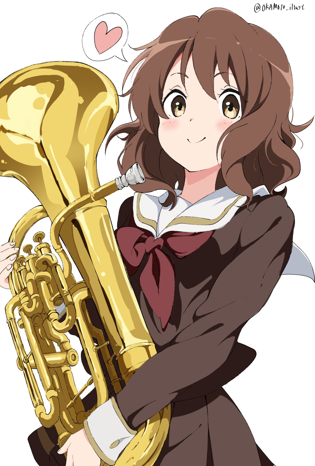 hibike!_euphonium, oumae_kumiko, seifuku, white_gorilla_(okamoto)