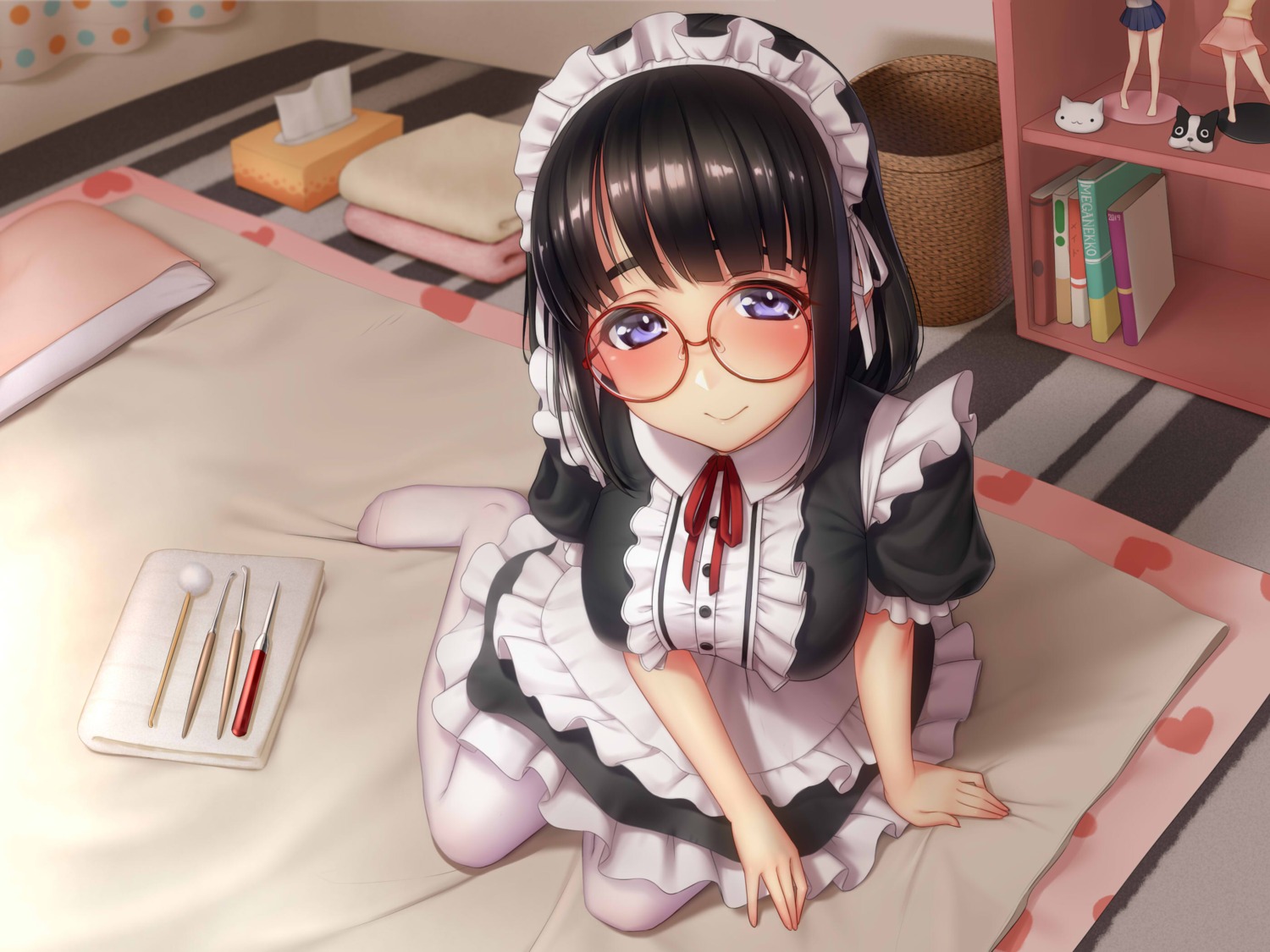 maid, megane, takebi