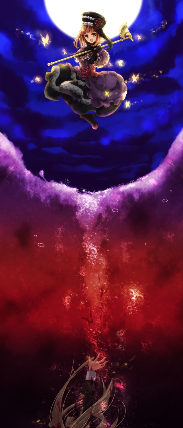 dress, eva_beatrice, landscape, otsuo, umineko_no_naku_koro_ni, ushiromiya_rosa