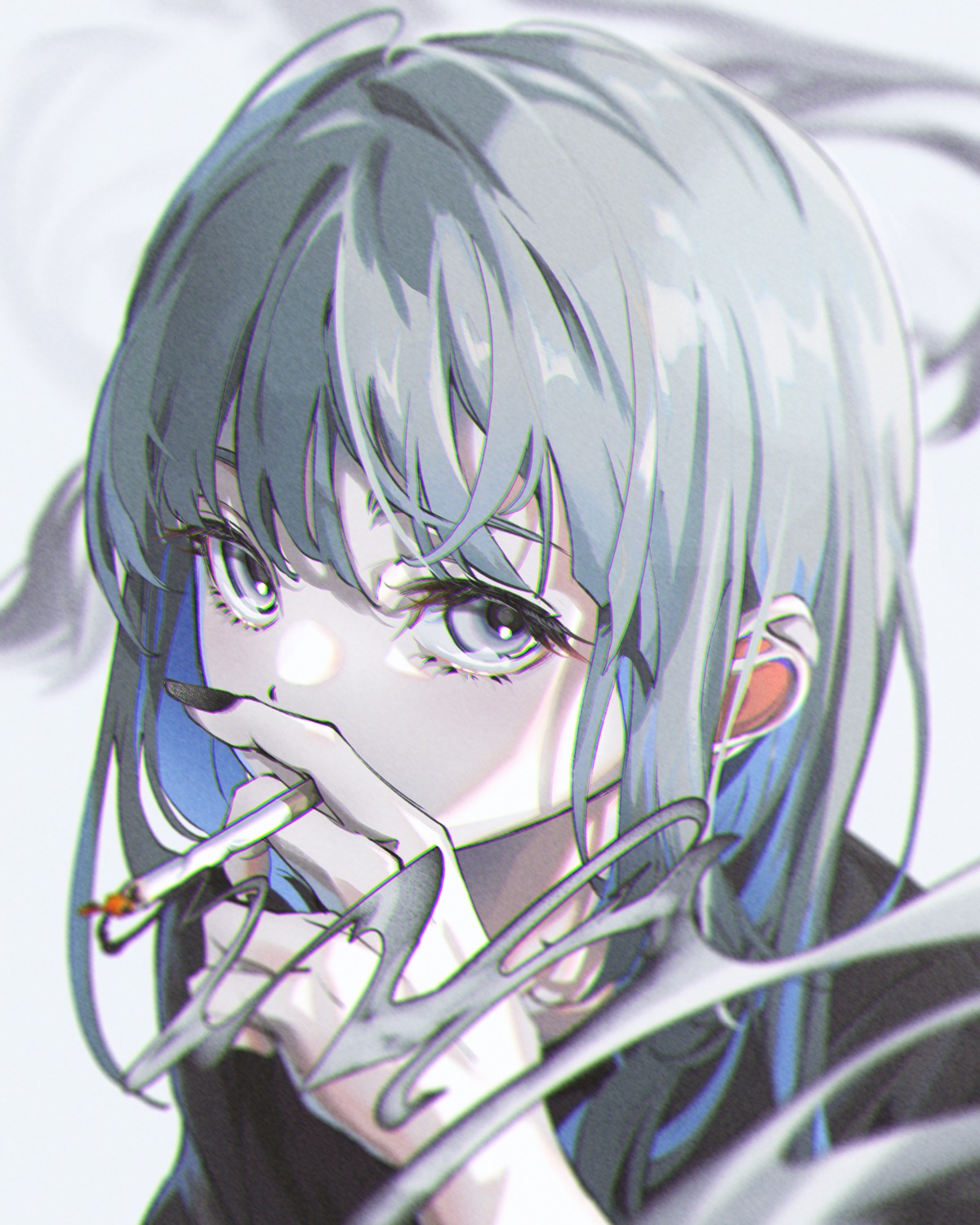 natsume_hinako, smoking