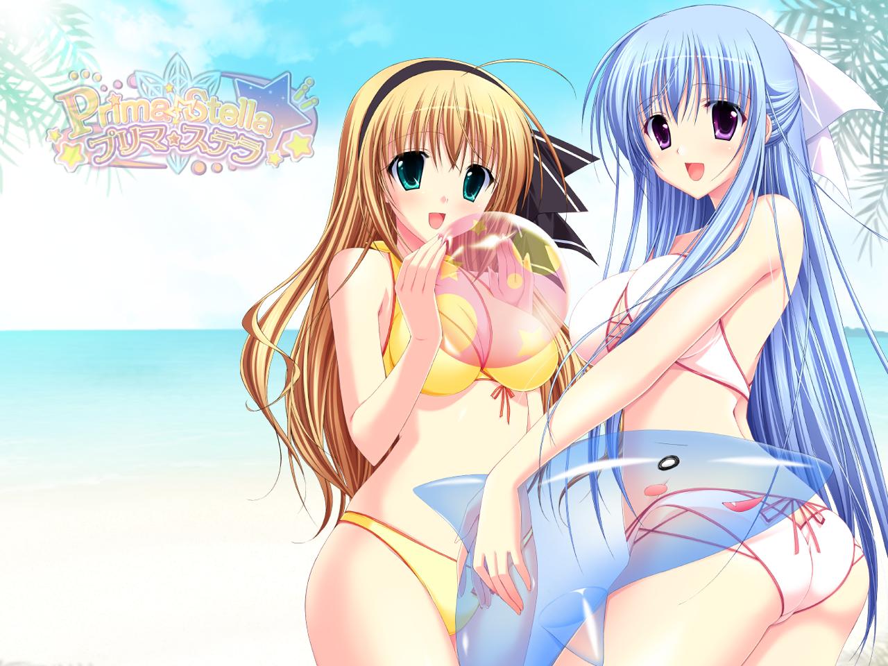 atelier_kaguya, bikini, choco_chip, cleavage, onoshima_kusumi, prima_stella, swimsuits, touhouin_shizuka