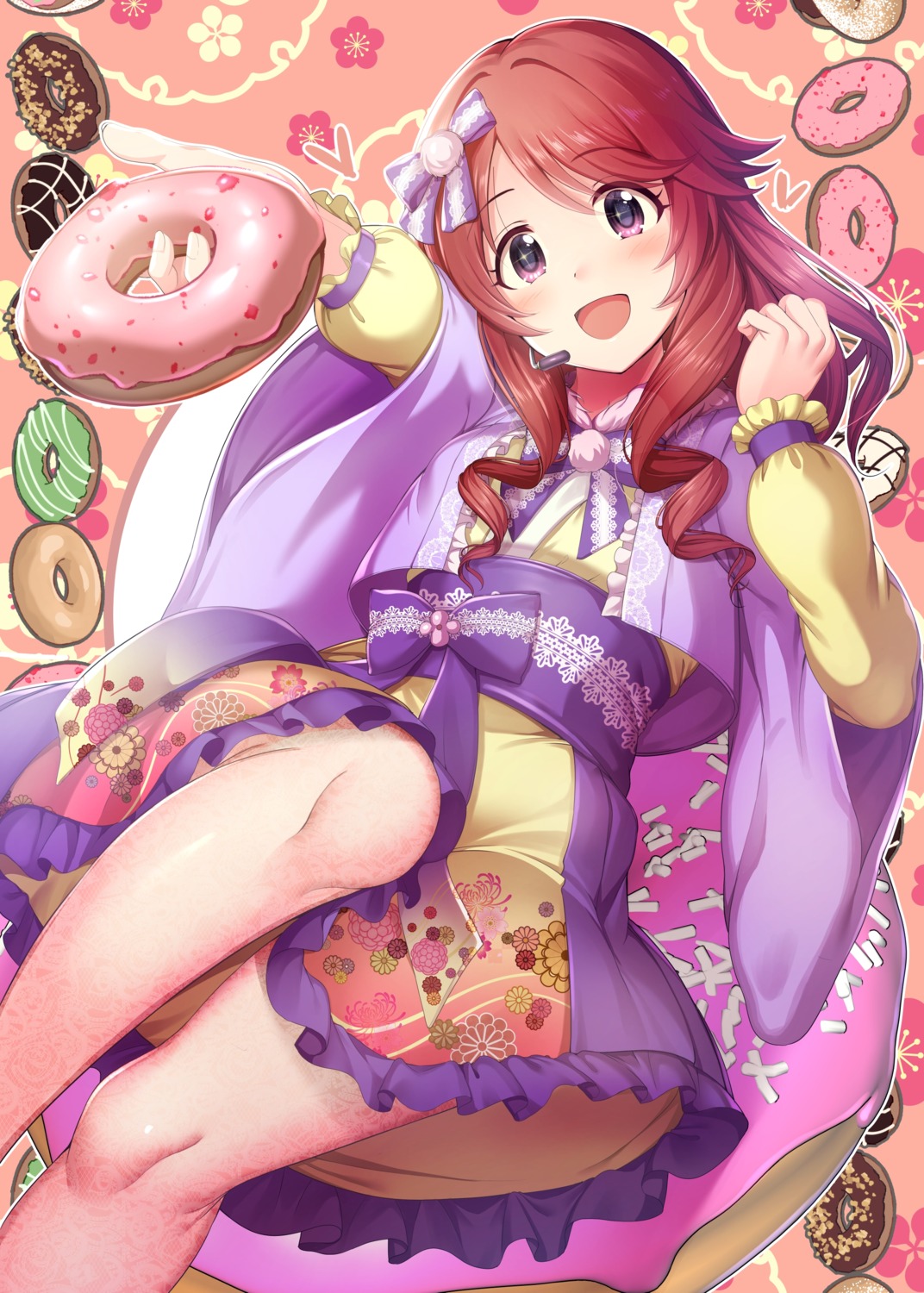 kimono, ment, shiina_noriko, the_idolm@ster, the_idolm@ster_cinderella_girls, the_idolm@ster_cinderella_girls_starlight_stage