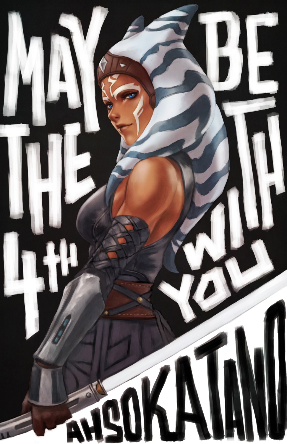 ahsoka_tano, ass, monori_rogue, star_wars, sword, tattoo