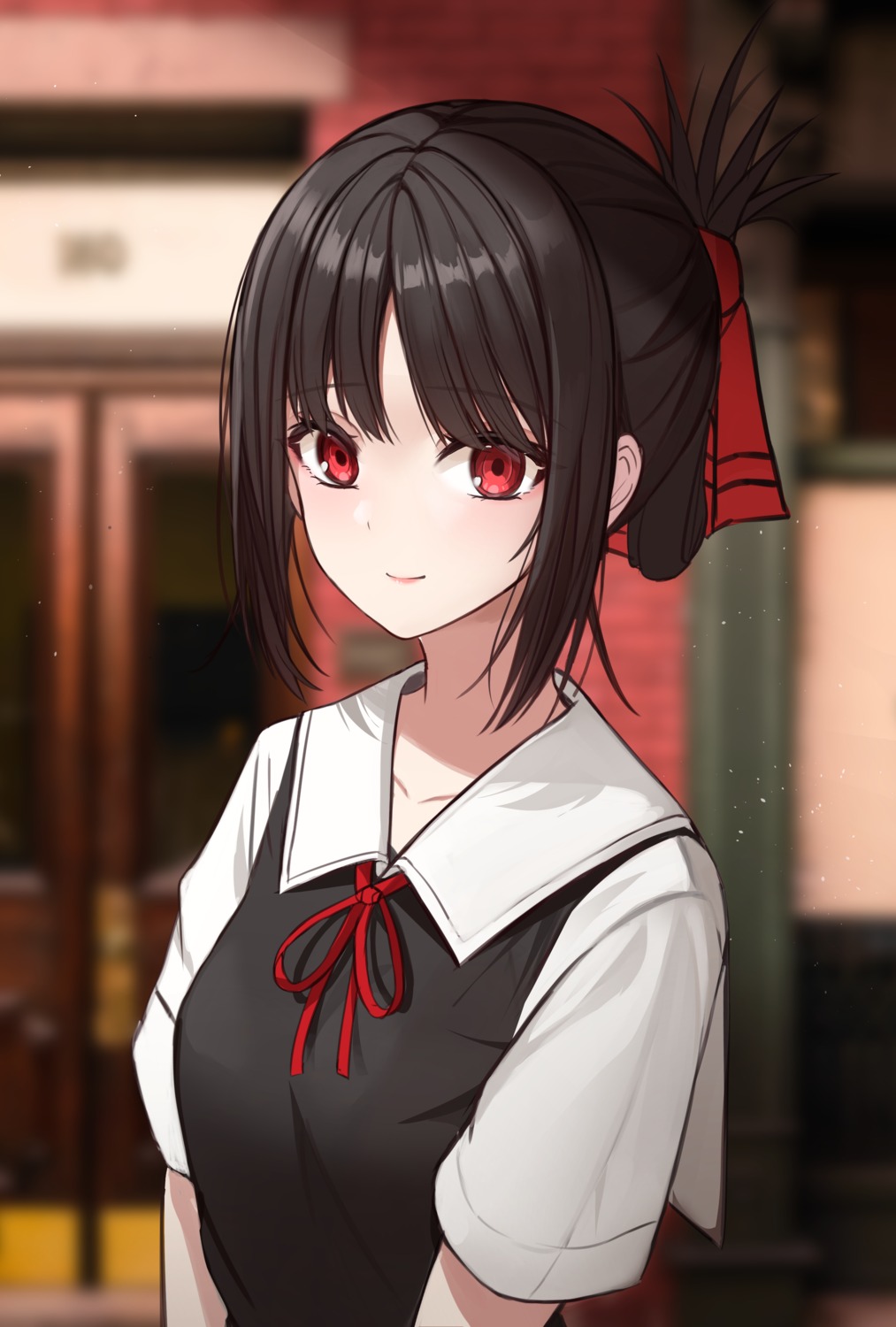kaguya-sama_wa_kokurasetai_~tensai-tachi_no_renai_zunousen~, keystone, seifuku, shinomiya_kaguya