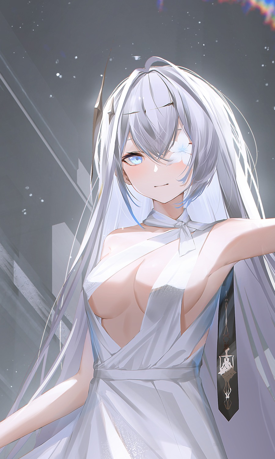azur_lane, dress, emden_(azur_lane), eyepatch, ka11_ca, no_bra