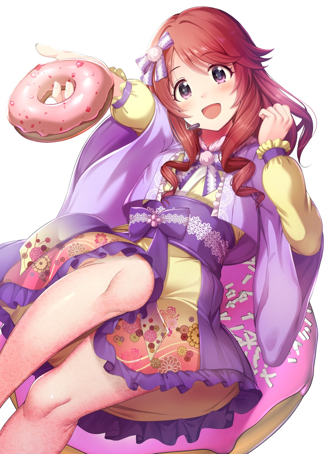 kimono, ment, shiina_noriko, the_idolm@ster, the_idolm@ster_cinderella_girls, the_idolm@ster_cinderella_girls_starlight_stage
