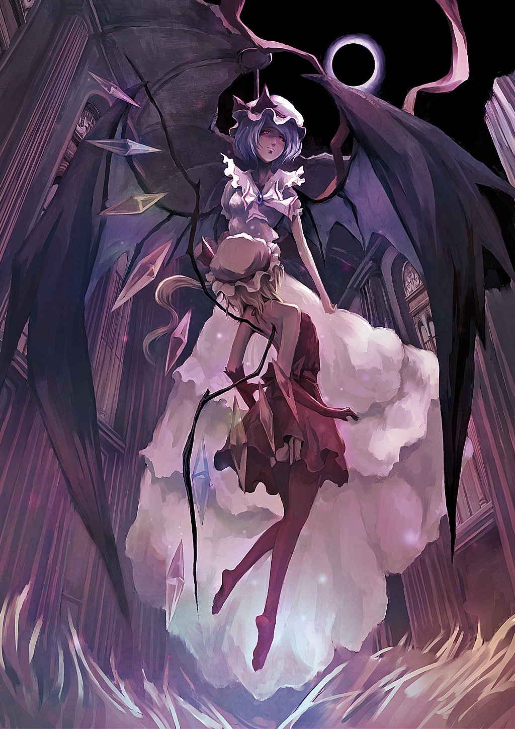 crowdesu, flandre_scarlet, remilia_scarlet, touhou